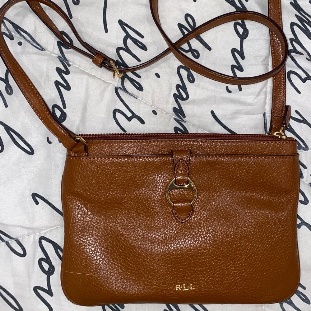 Ralph Lauren Brown Leather Purse